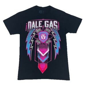 WWE Authentic Humberto Carrillo Dale Gas T-Shirt Size Medium Black 2 Sided